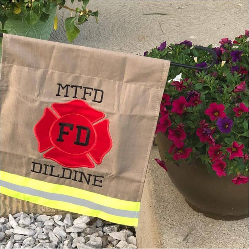 Firefighter Garden Flags