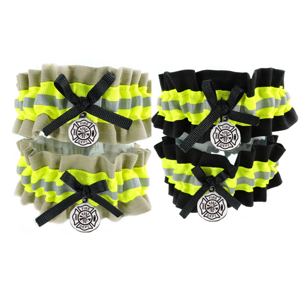 Firefighter Wedding Garter set