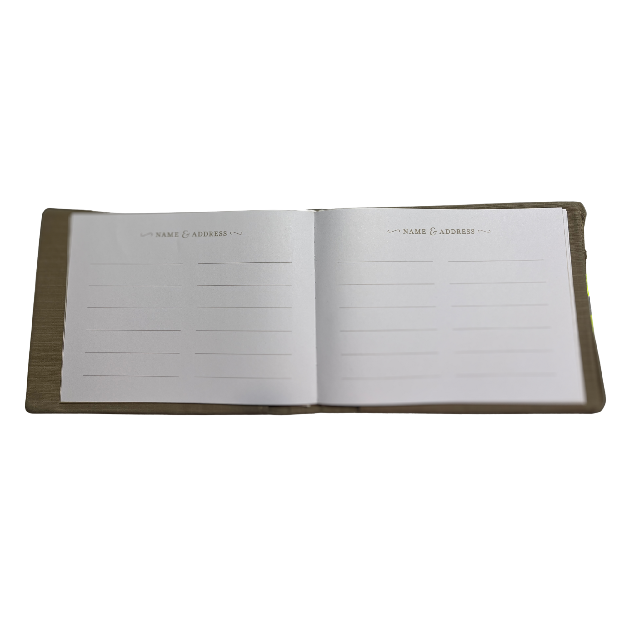 Firefighter Wedding Guestbook, guest book is included each page has room for guests to write name and addresses