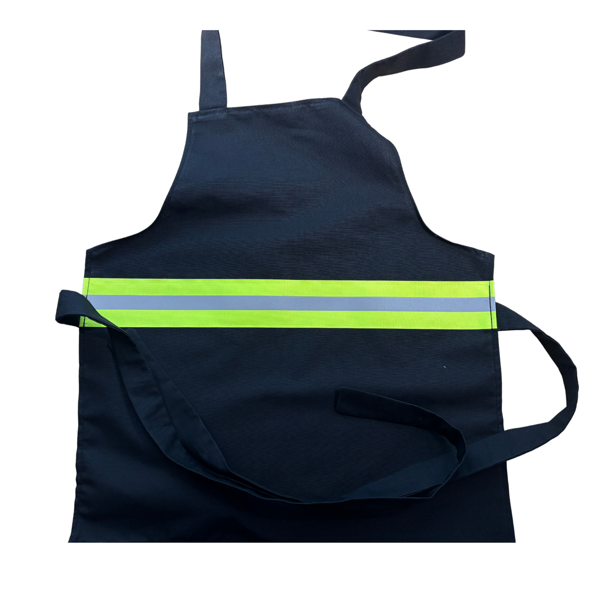 black fabric kids firefighter apron