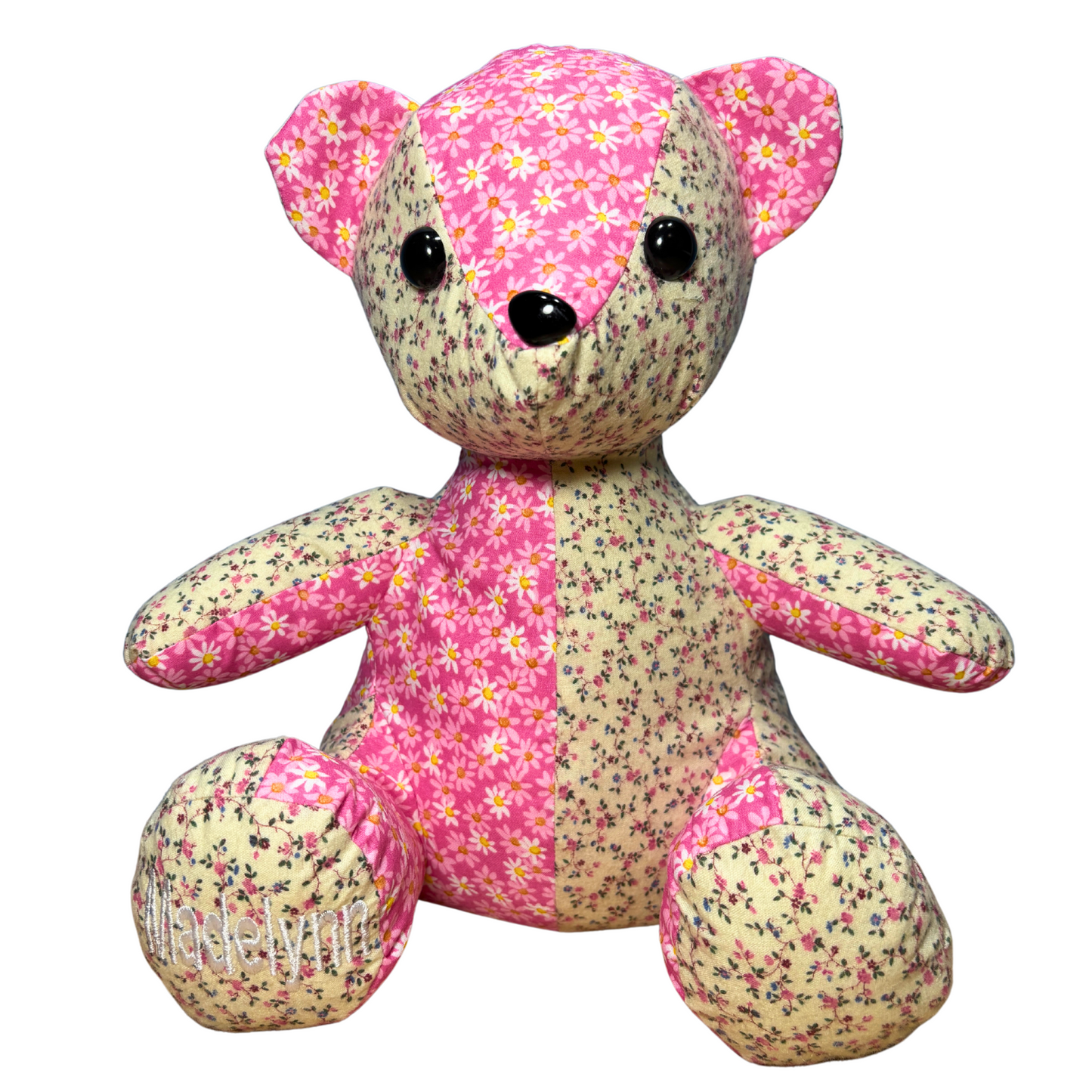12" Memory Bear made from your loved ones clothing