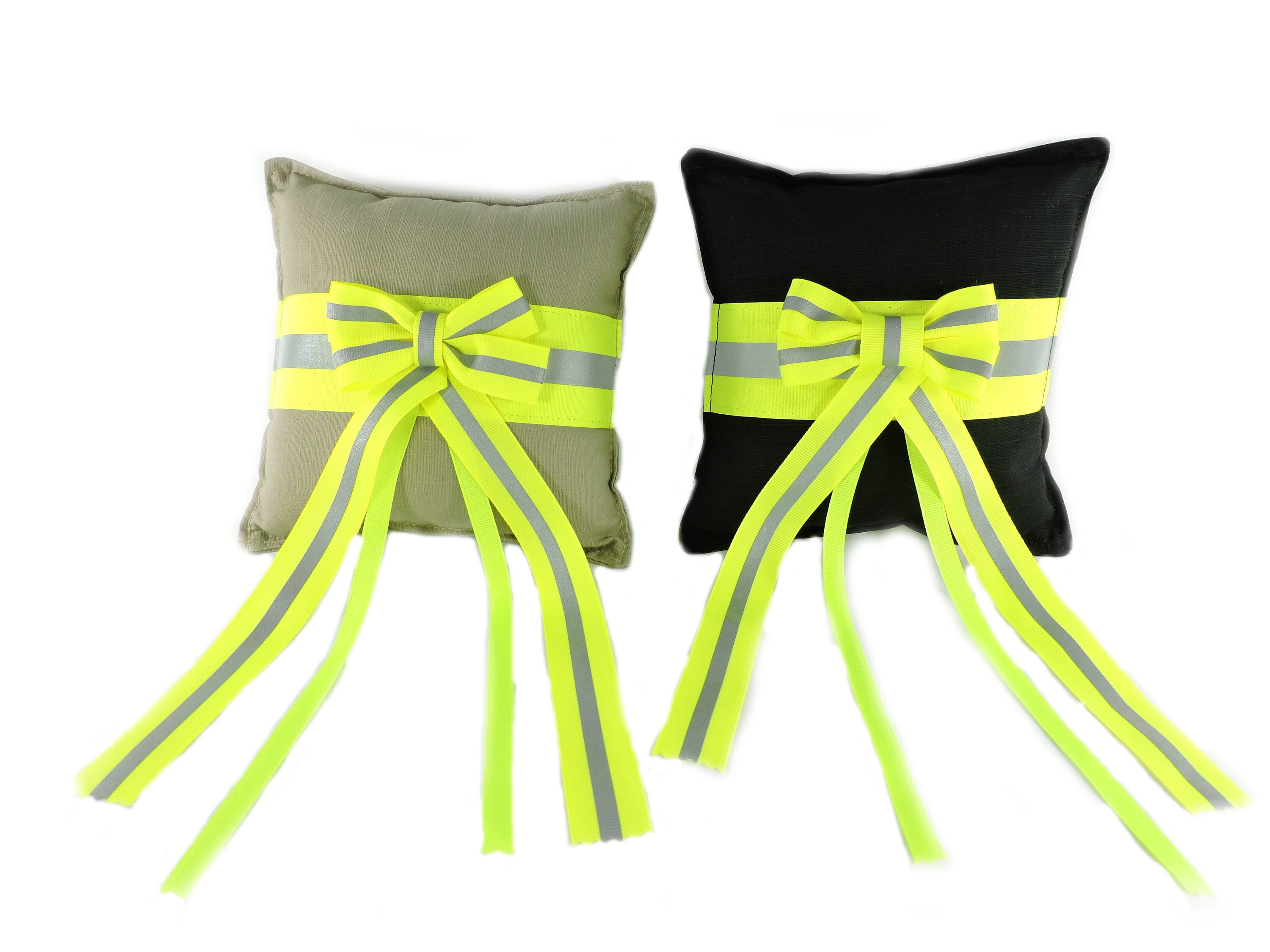 Firefighter wedding Ring Bearer Pillow