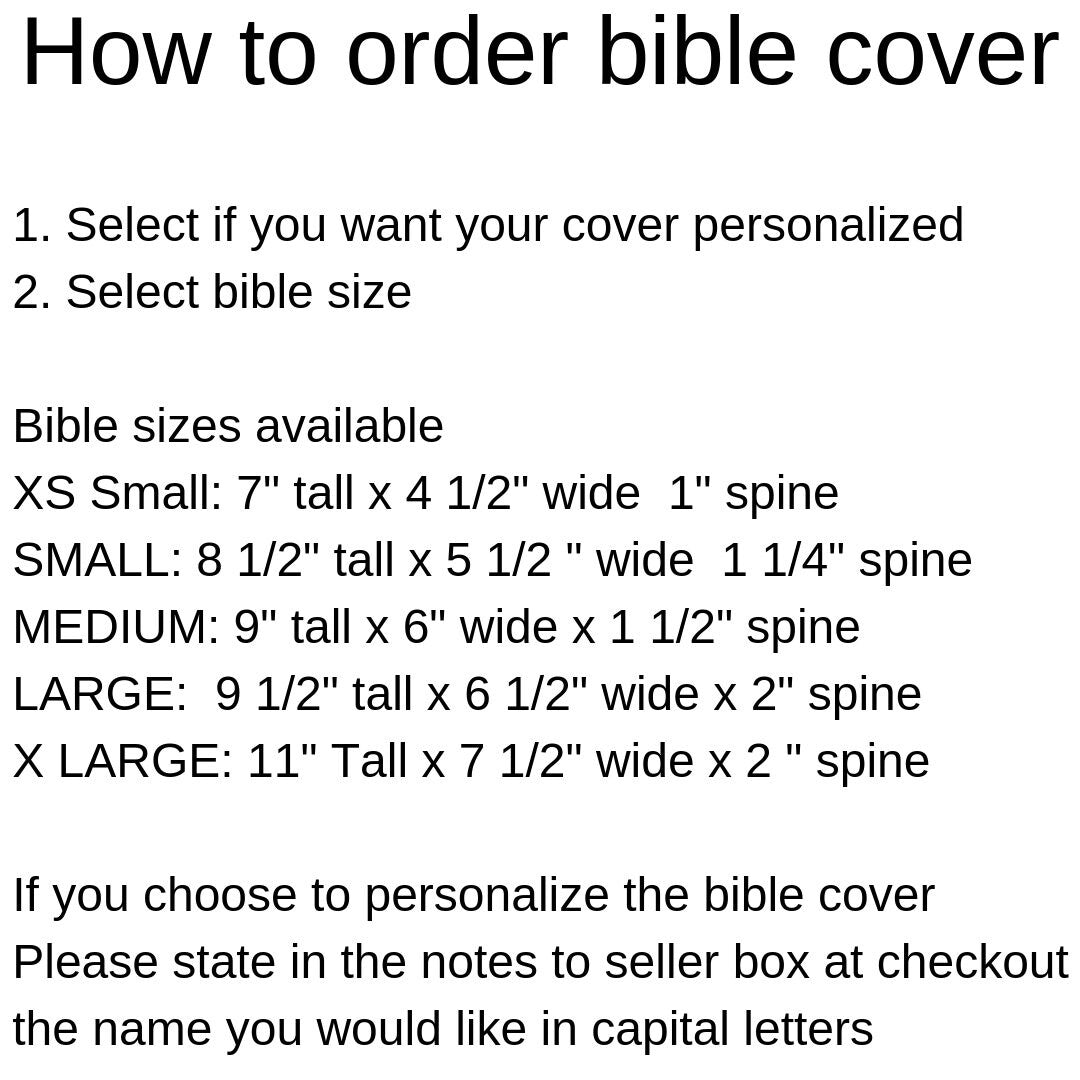 how to measure for the bible cover