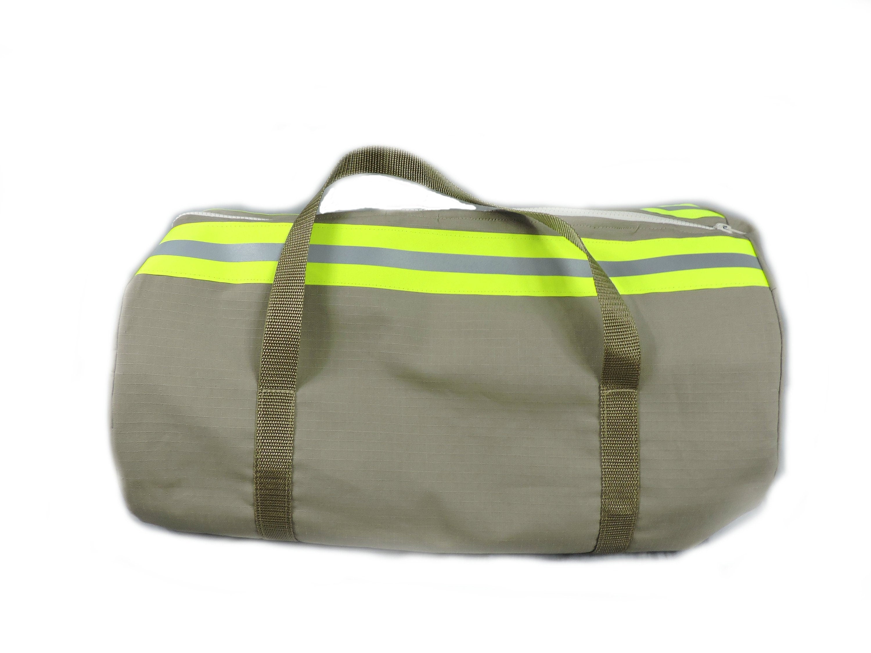 back of firefighter duffel bag