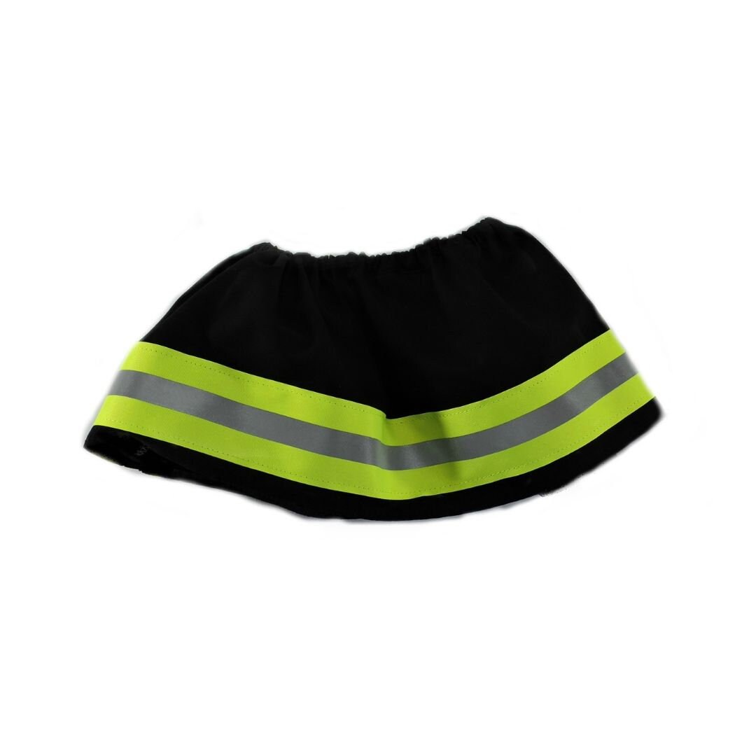 black fabric firefighter baby skirt