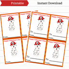 Printable Firefighter Valentine, Dalmatian 