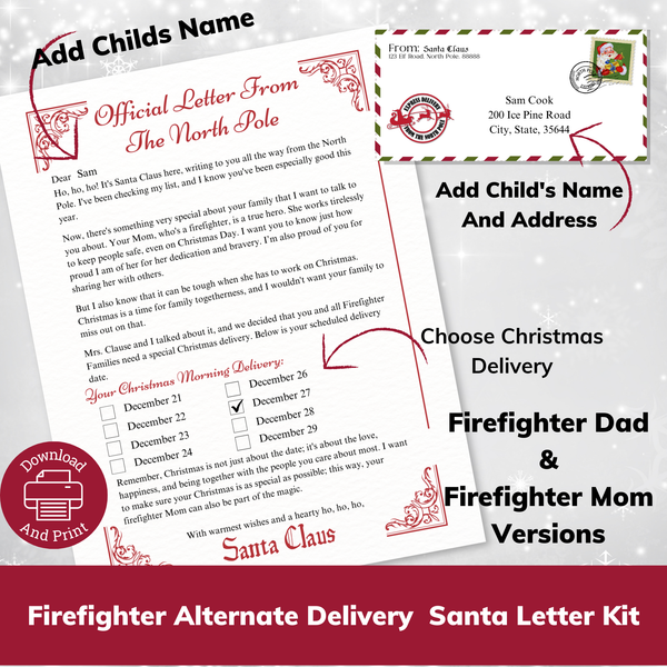 explaining the firefighter santa letter