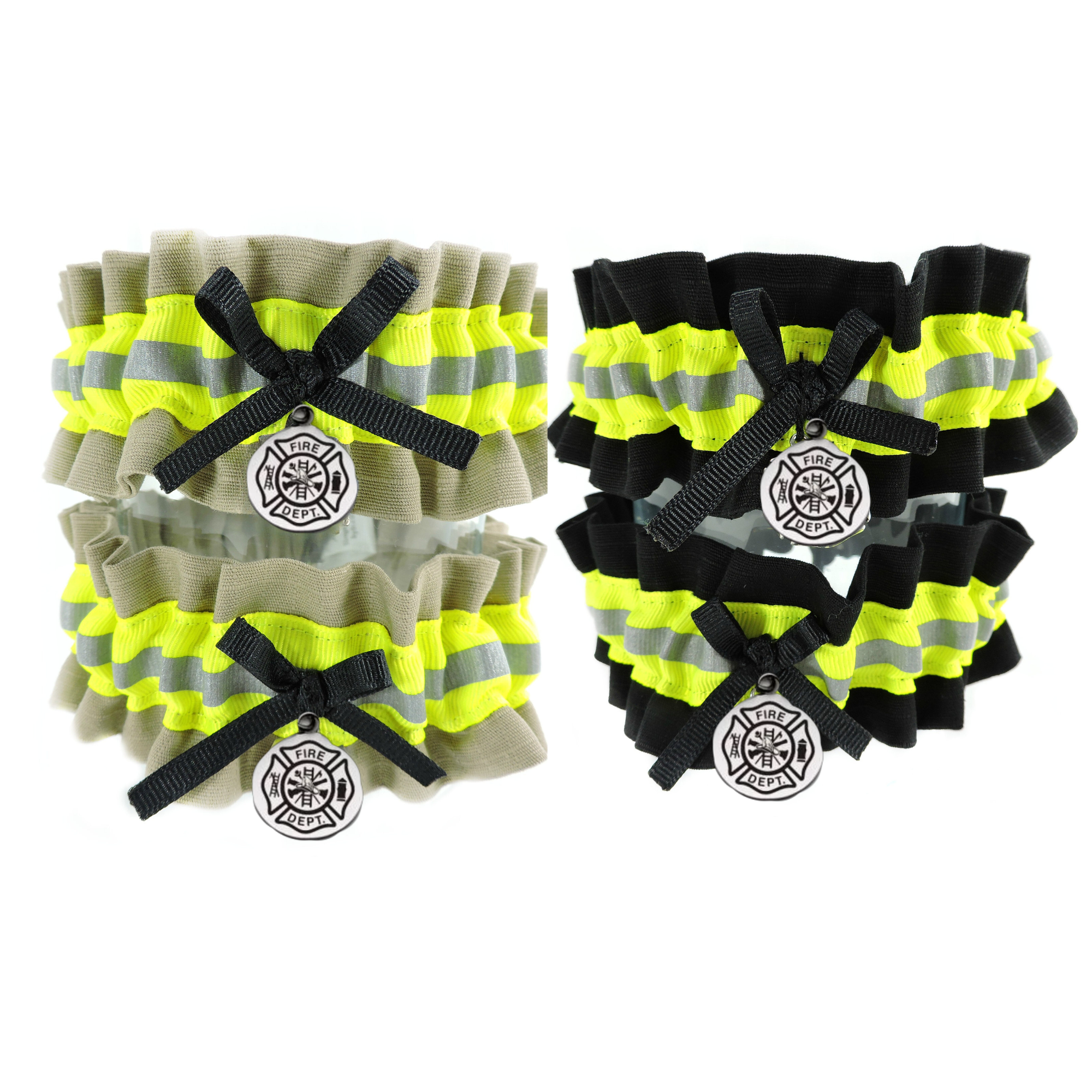 Firefighter Wedding Garter set  