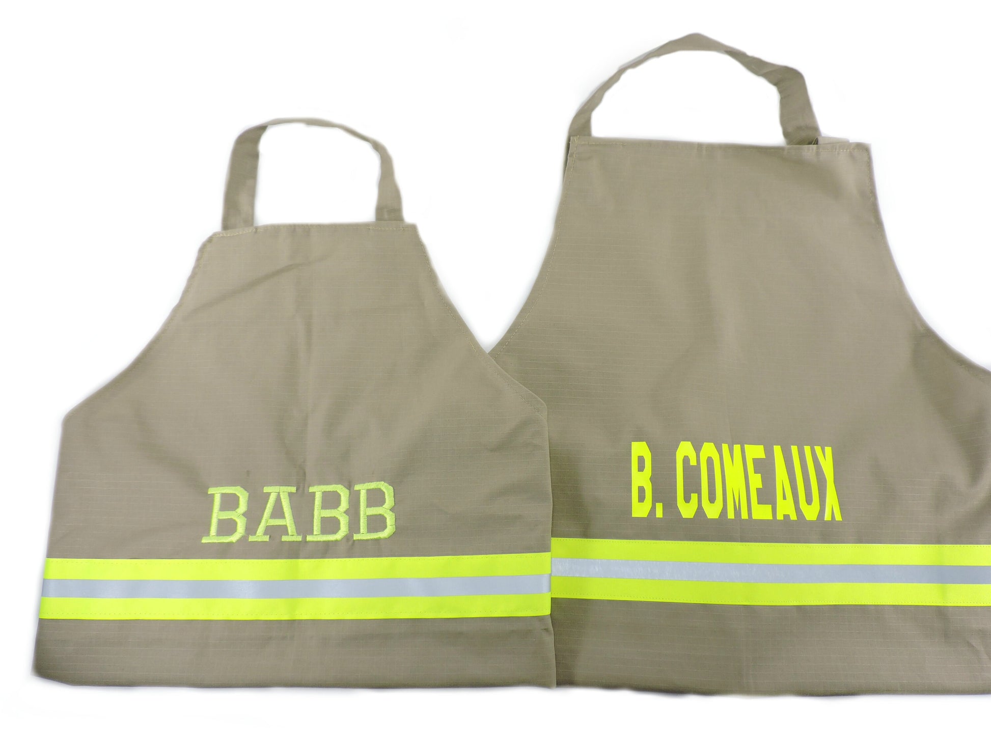 Tan fabric Firefighter Apron