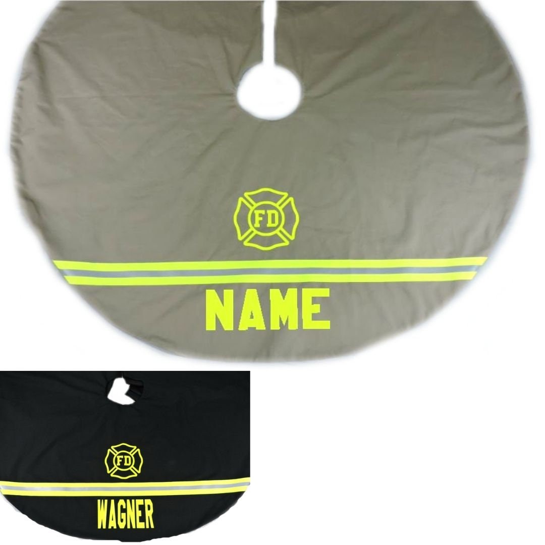 Firefighter Christmas Tree Skirt