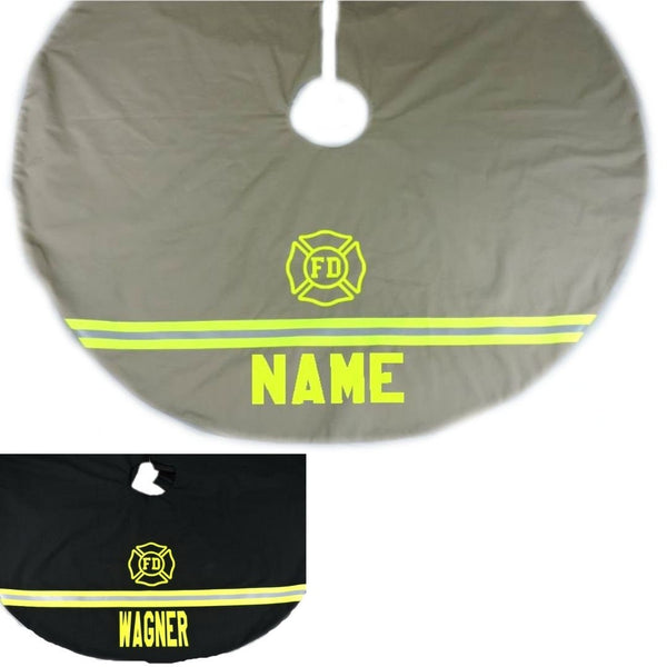 Firefighter Christmas Tree Skirt