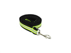 Black Fabric with neon yellow reflective tape  Firefighter Dog Leash