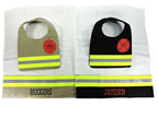 Firefighter baby bib and burp cloth