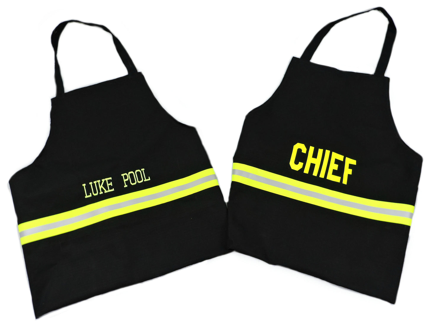 Black Firefighter Apron