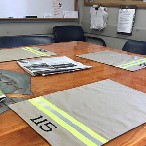 fire station with Firefighter Placemats