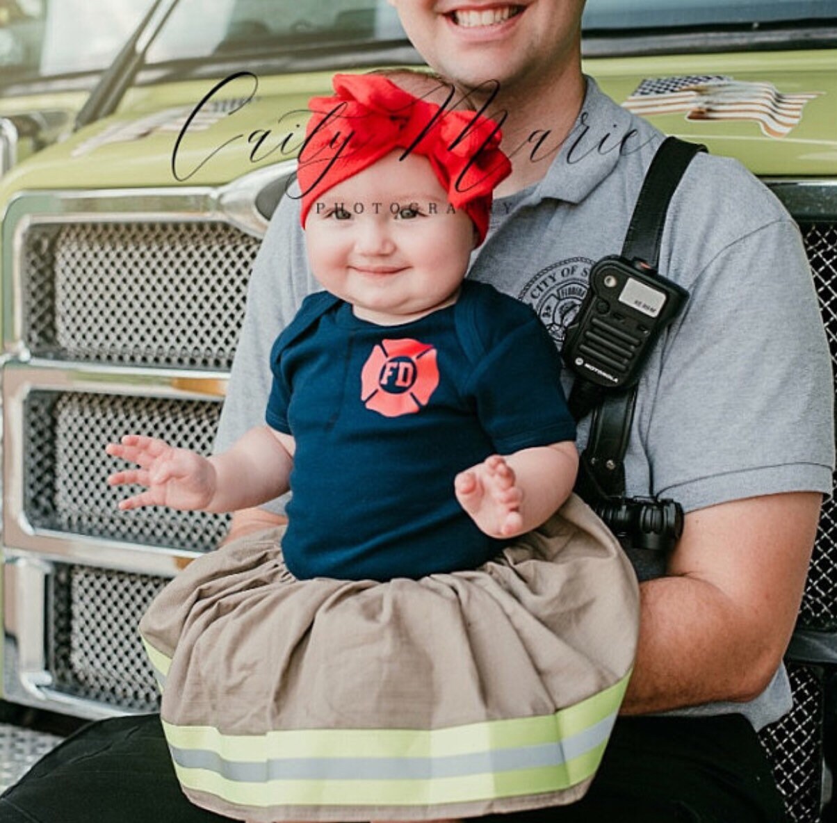 Baby girl hot sale firefighter clothes