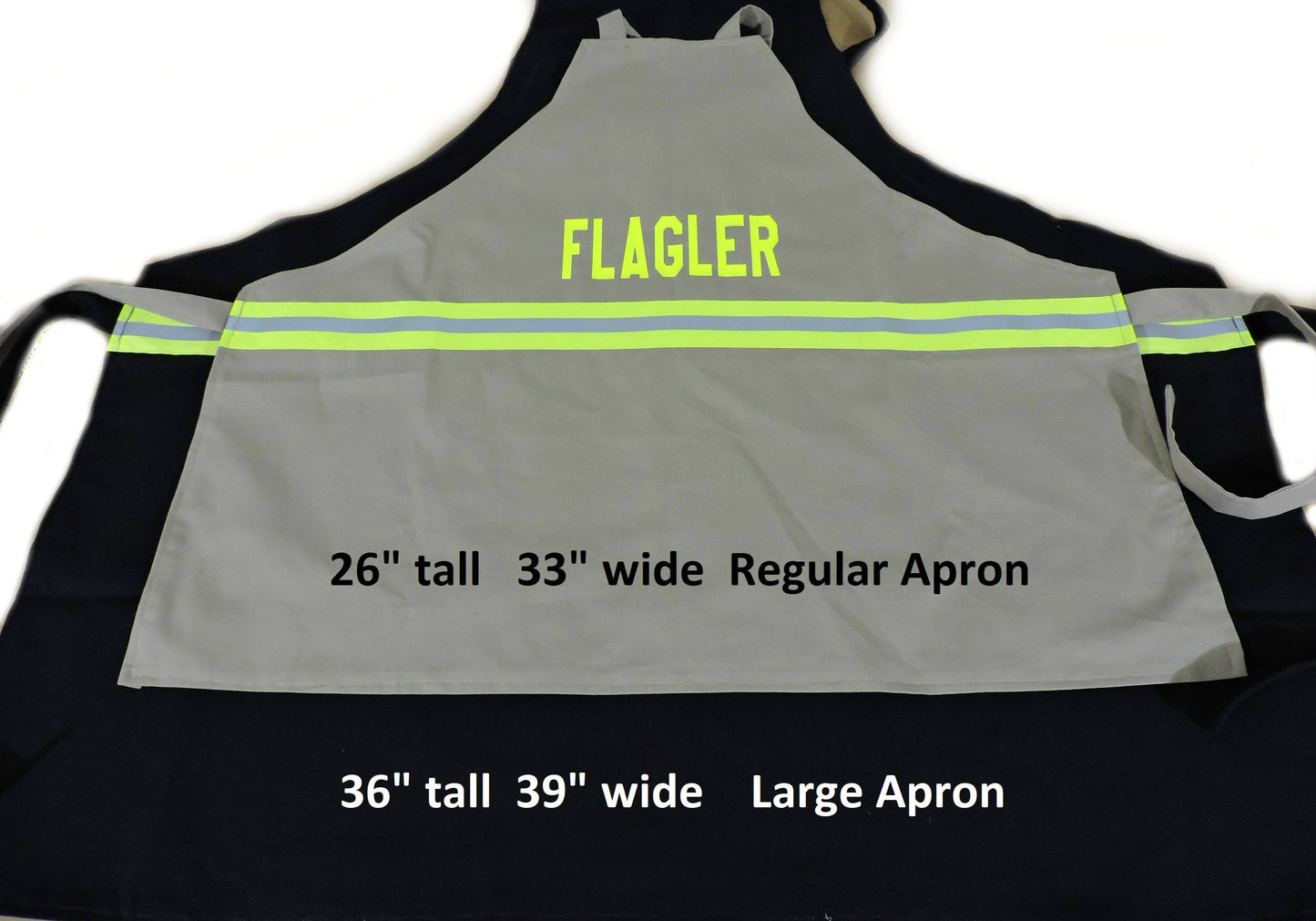 Sizes of the firefighter aprons