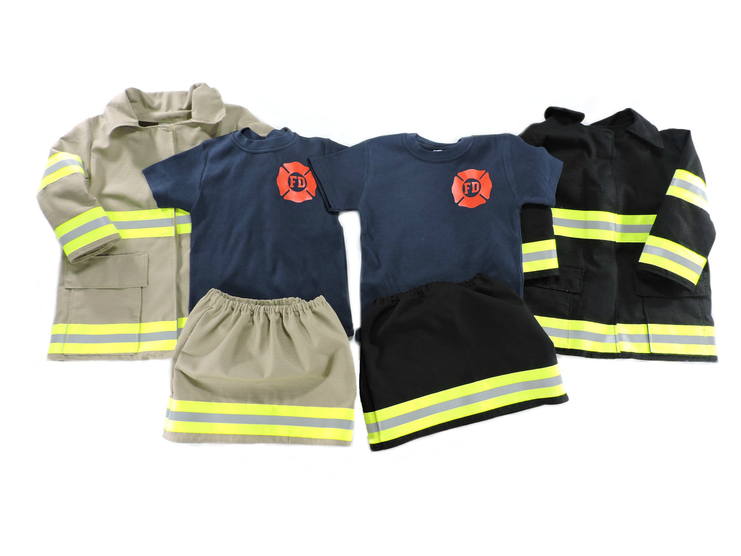 Firefighter toddler girl outfit and jacket