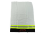 black fabric Firefighter burp cloth