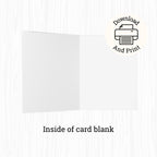 inside of Happy Father's Day Firefighter Card, Print At Home